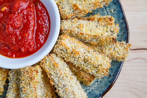 Crispy Eggplant Sticks with Tomato Dip